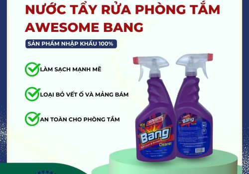 NƯỚC TẨY RỬA PHÒNG TẮM LA's TOTALLY AWESOME BANG CLEANER 32 OZ 